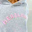 Herzlein® Hoodie in Hellgrau meliert