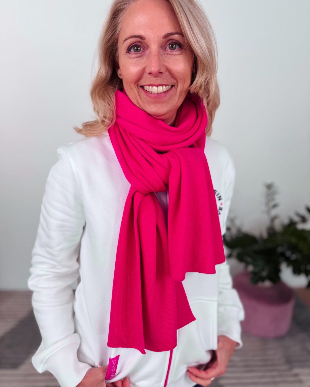 Herzlein® Merino Schal in Pink