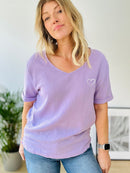 Herzlein® Musselin Shirt in Lavendel