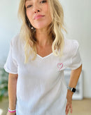 Herzlein® Musselin Shirt in Weiß