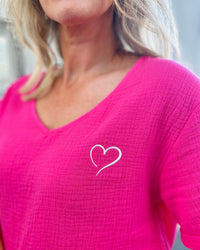 Herzlein® Musselin Shirt in Pink
