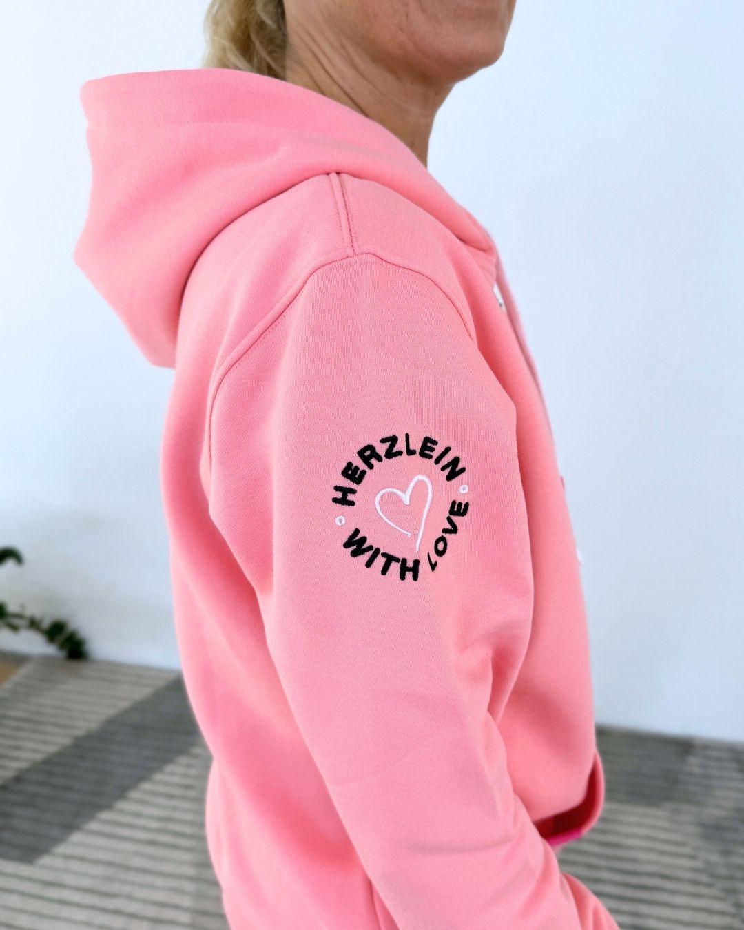 Herzlein_Sweatjacke_Freude_Liebe_Glck_in_Coral
