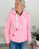 Herzlein® Sweatjacke "Happy Life" in Rosa
