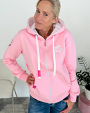 Herzlein® Sweatjacke "Happy Life" in Rosa