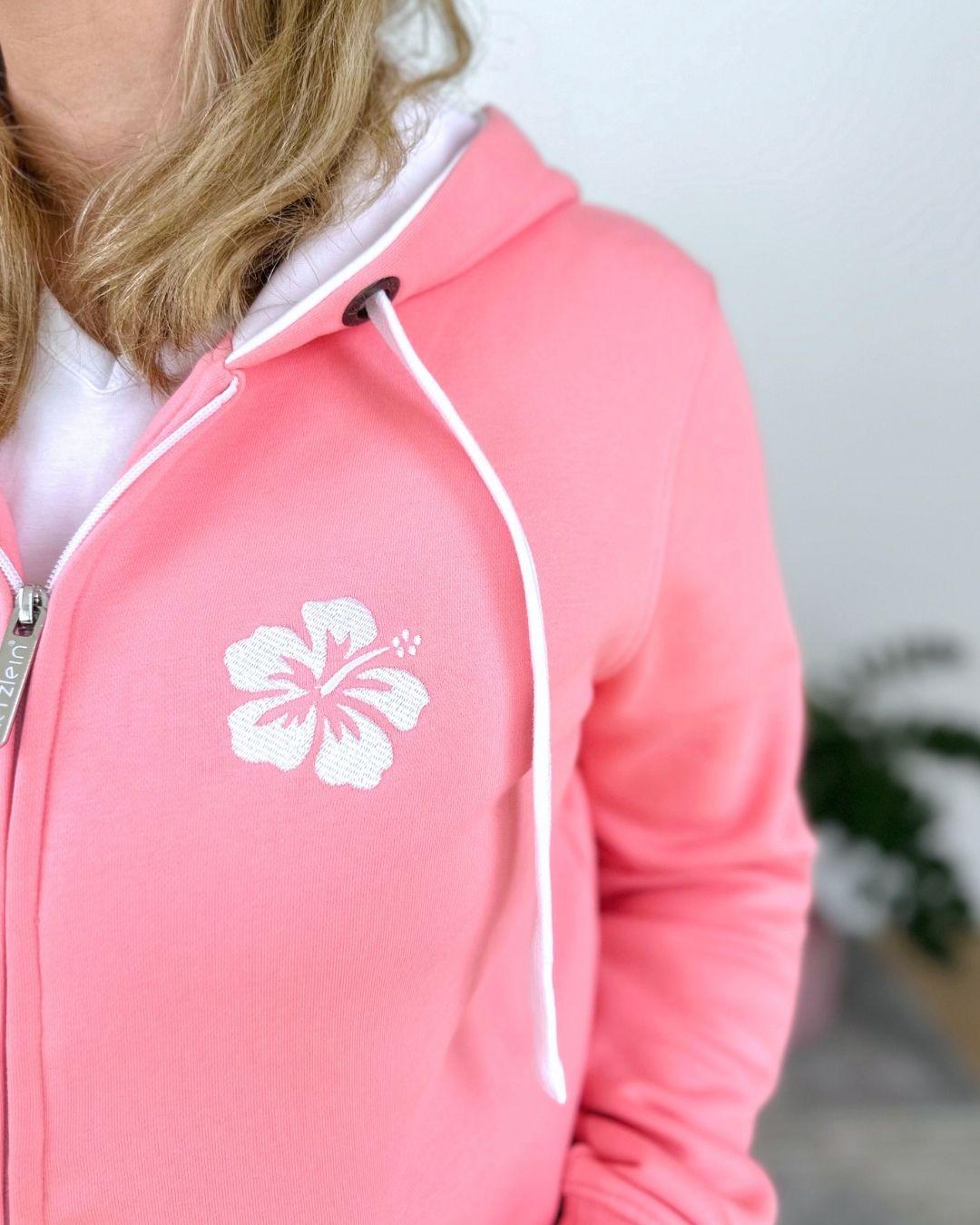 Herzlein_Sweatjacke_Happy_Life_in_Coral