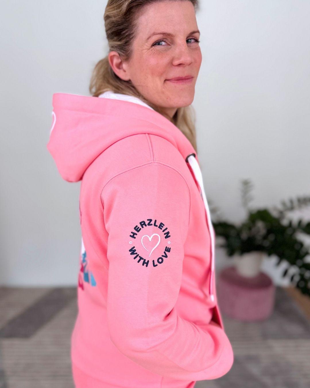 Herzlein_Sweatjacke_Happy_Life_in_Coral