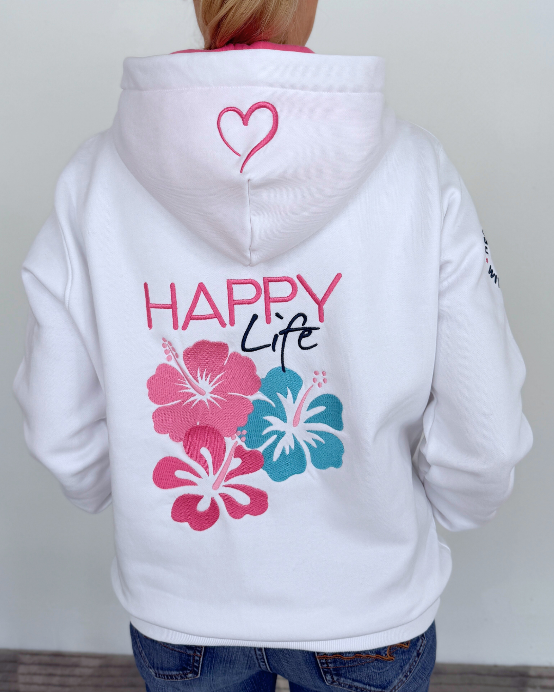 Herzlein_Sweatjacke_Happy_Life_in_Weiss