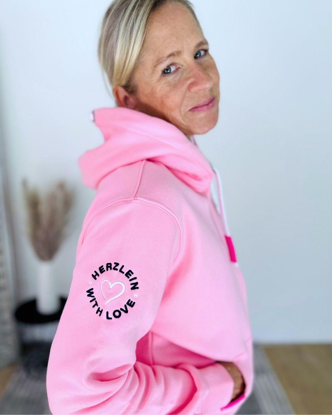 Herzlein® Sweatjacke "Herzchen" in Rosa