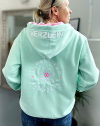 Herzlein® Sweatjacke "Alpenliebe" in Mint
