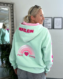 Herzlein® Sweatjacke "Feel Good" in Mint