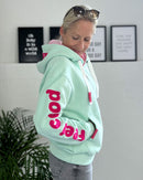 Herzlein® Sweatjacke "Feel Good" in Mint