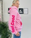Herzlein® Sweatjacke "Feel Good" in Rosa