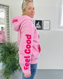 Herzlein® Sweatjacke "Feel Good" in Rosa