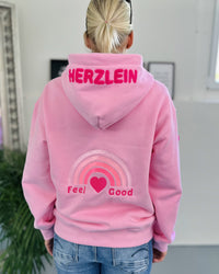 Herzlein® Sweatjacke "Feel Good" in Rosa