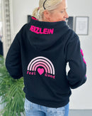 Herzlein® Sweatjacke "Feel Good" in Schwarz