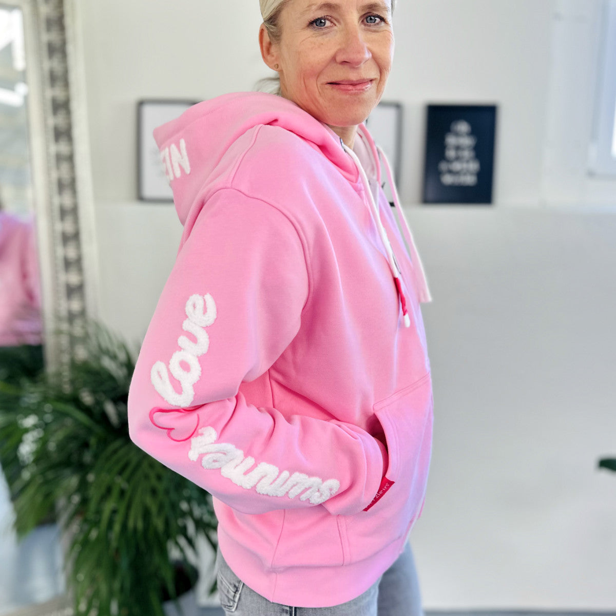 Herzlein® Sweatjacke "Summer Love" in Rosa