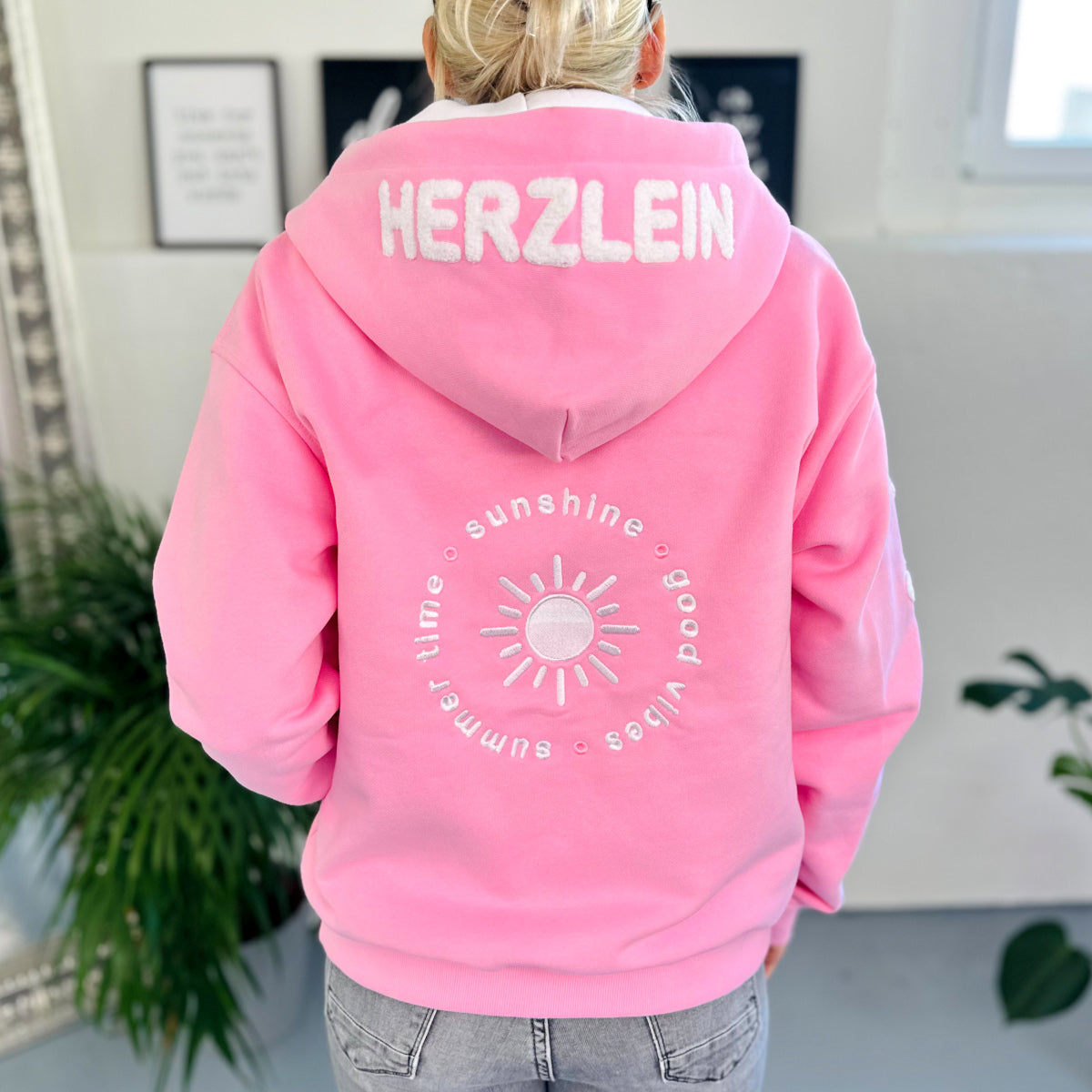 Herzlein® Sweatjacke "Summer Love" in Rosa