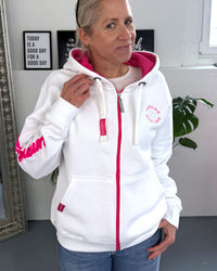 Herzlein® Sweatjacke "Summer Love" in Weiß
