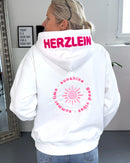 Herzlein® Sweatjacke "Summer Love" in Weiß