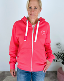 Herzlein® Sweatjacke "Love Your Life" in Erdbeer