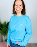 Herzlein® Sweatshirt "Herzchen" in Himmelblau