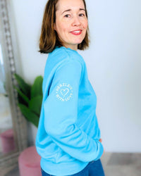 Herzlein® Sweatshirt "Herzchen" in Himmelblau