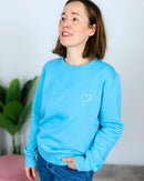 Herzlein® Sweatshirt "Herzchen" in Himmelblau