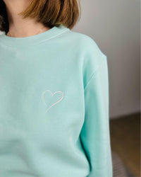 Herzlein® Sweatshirt "Herzchen" in Mint