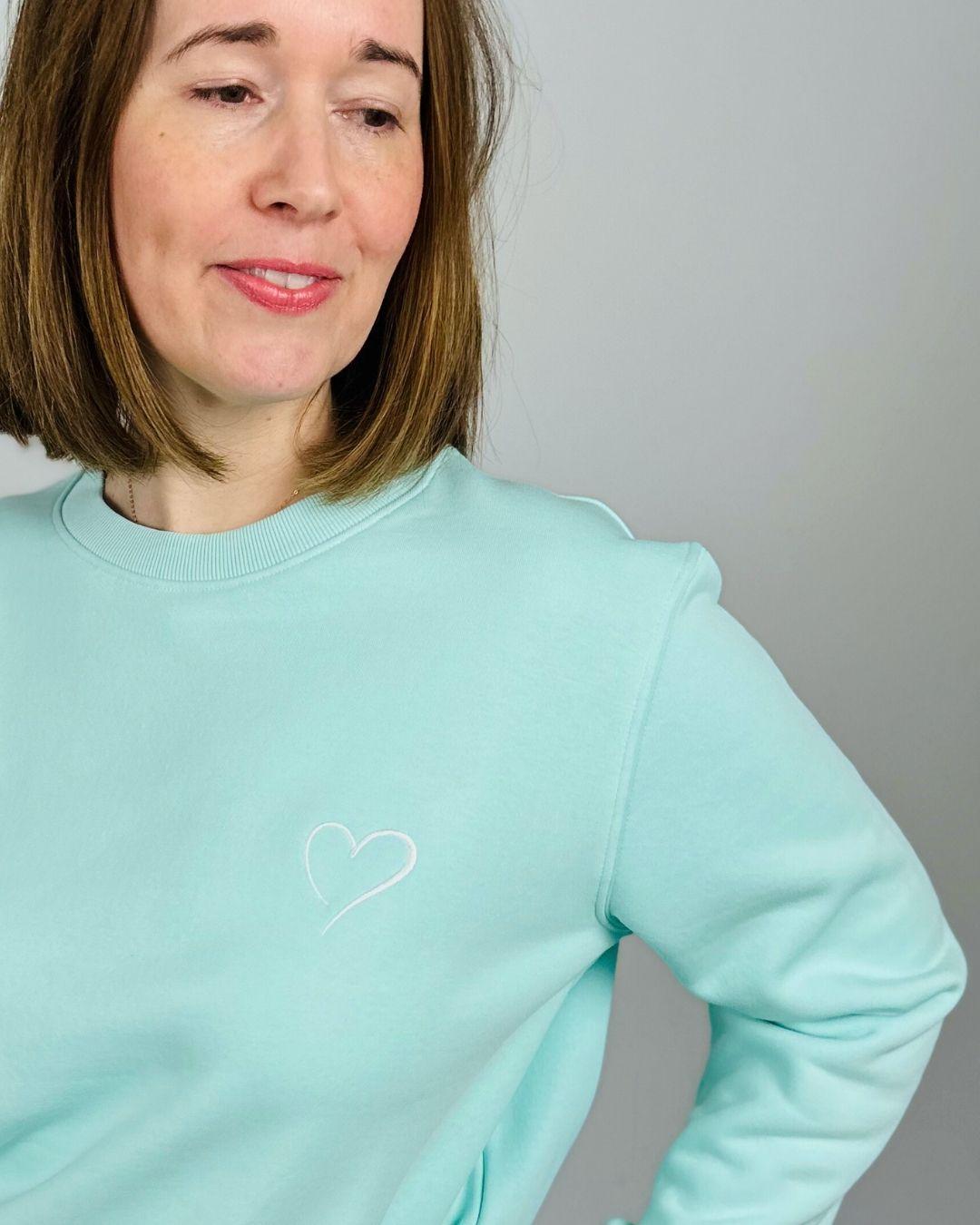 Herzlein® Sweatshirt "Herzchen" in Mint