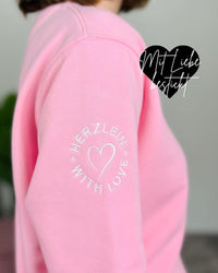 Herzlein® Sweatshirt "Hibiskus" in Rosa