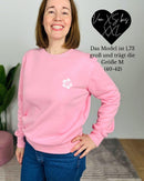 Herzlein® Sweatshirt "Hibiskus" in Rosa
