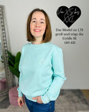 Herzlein® Sweatshirt "`Smiley" Mint