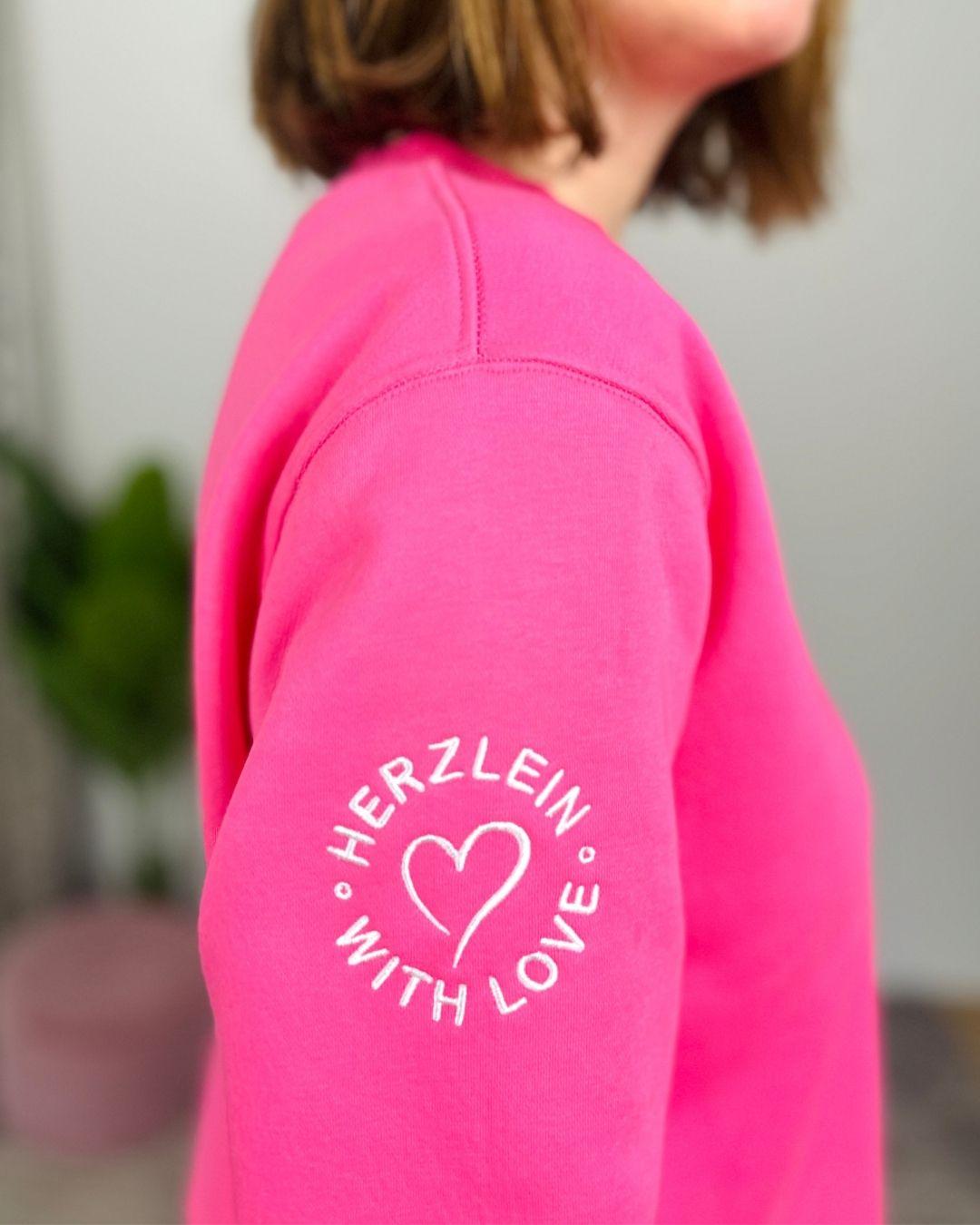 Herzlein_Sweatshirt_Smiley_in_Pink