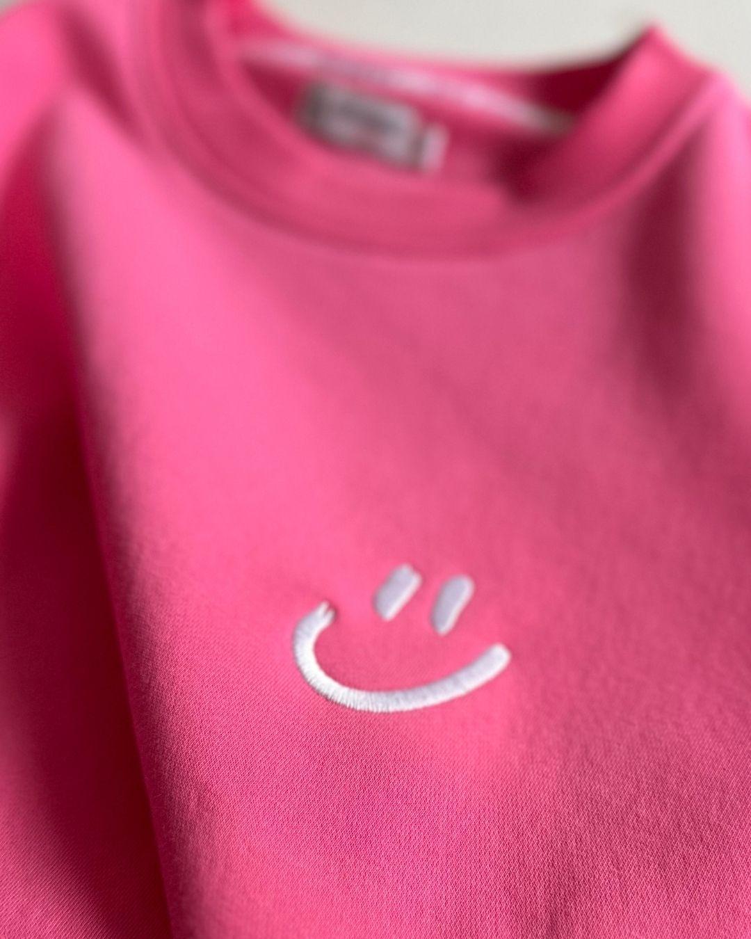 Herzlein_Sweatshirt_Smiley_in_Pink