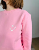 Herzlein® Sweatshirt "Smiley" in Rosa