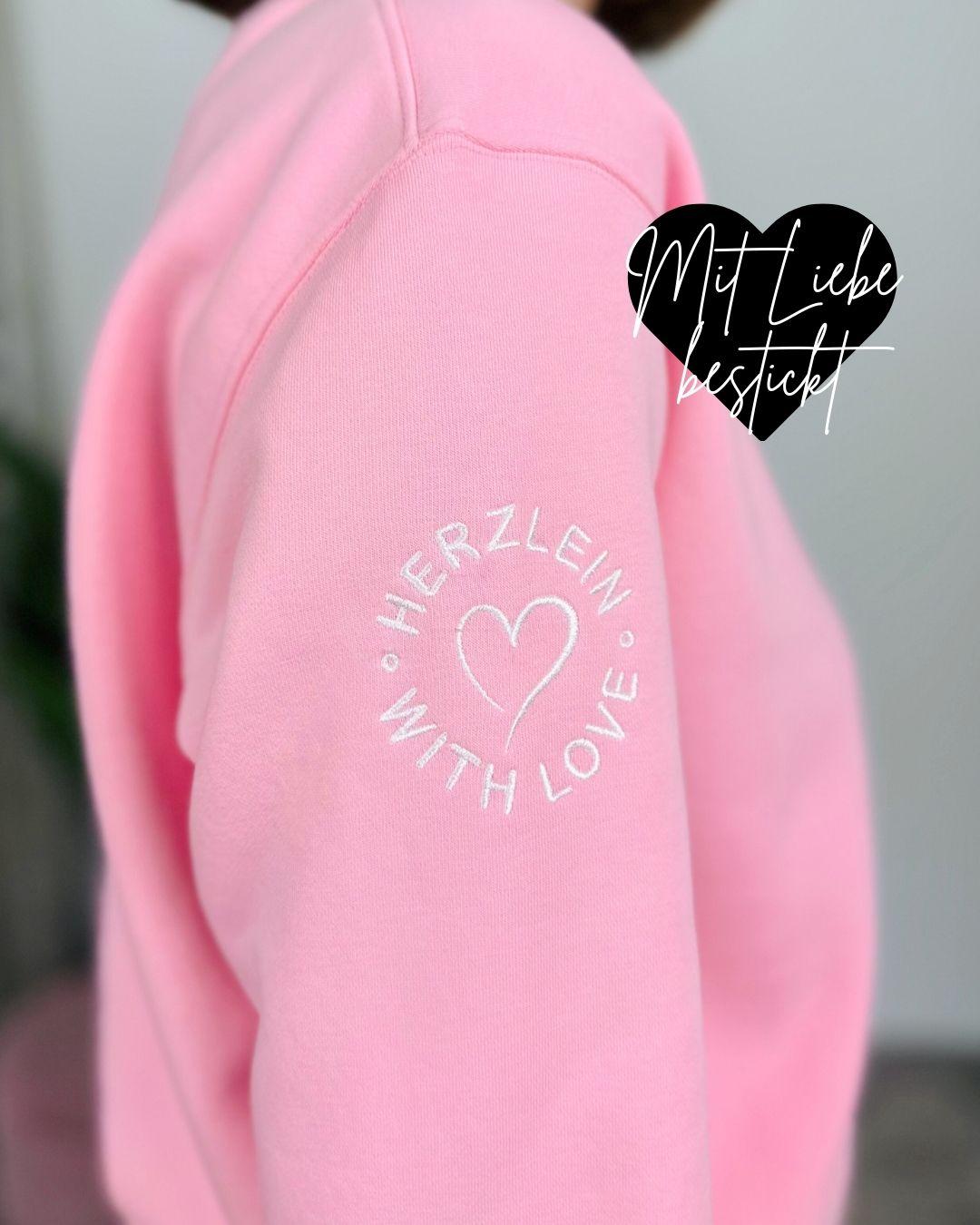 Herzlein® Sweatshirt "Smiley" in Rosa