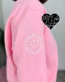 Herzlein® Sweatshirt "Smiley" in Rosa