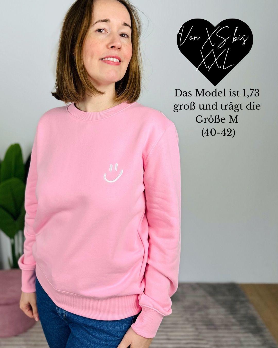 Herzlein® Sweatshirt "Smiley" in Rosa
