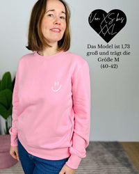 Herzlein® Sweatshirt "Smiley" in Rosa