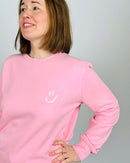 Herzlein® Sweatshirt "Smiley" in Rosa