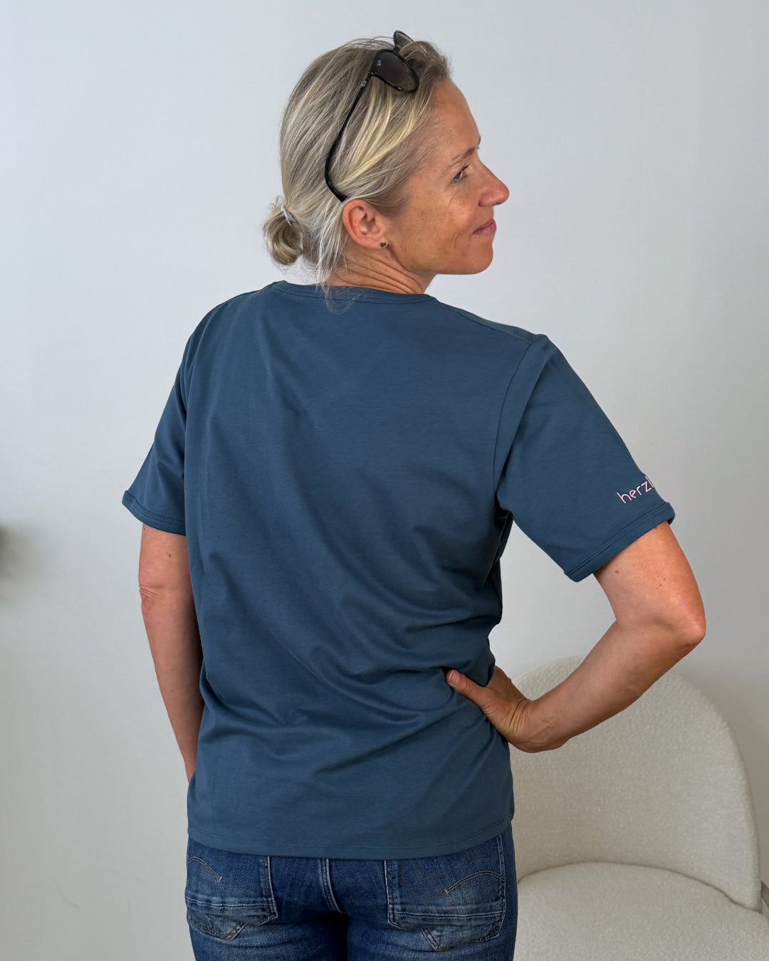Herzlein® T-Shirt "Butterfly" in Petrol