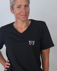 Herzlein® T-Shirt "Butterfly" in Schwarz