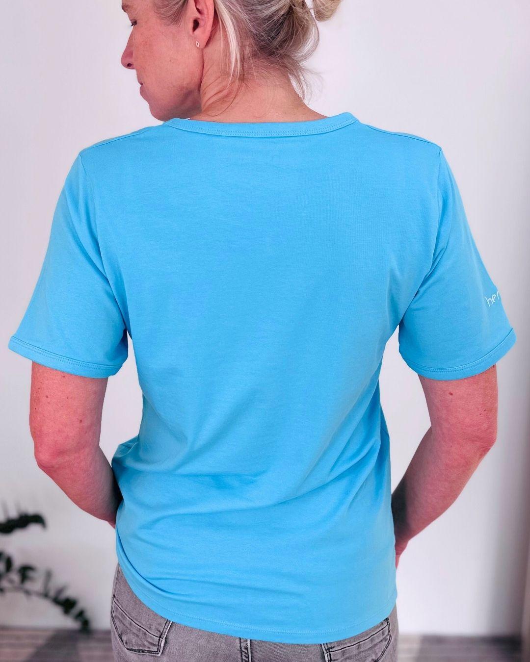 Herzlein® T-Shirt "Butterfly" in Himmelblau