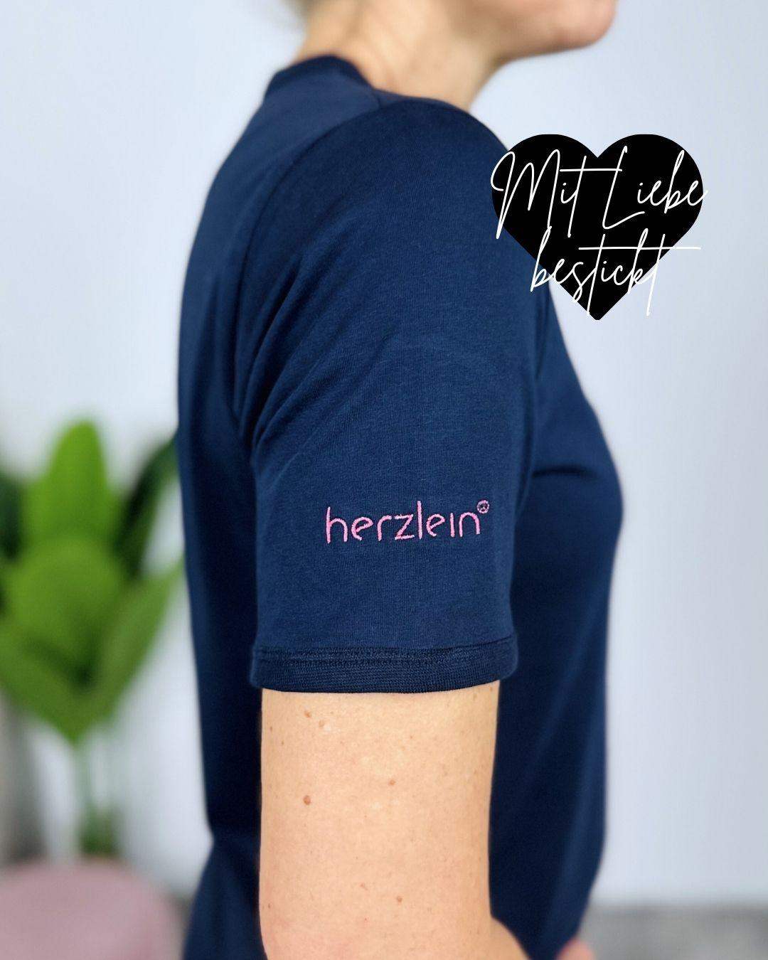 Herzlein® T-Shirt "Butterfly" in Navy