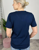 Herzlein® T-Shirt "Butterfly" in Navy