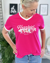Herzlein® T-Shirt "Flowers" in Pink