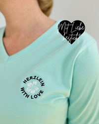 Herzlein® T-Shirt "Happy Life" in Mint