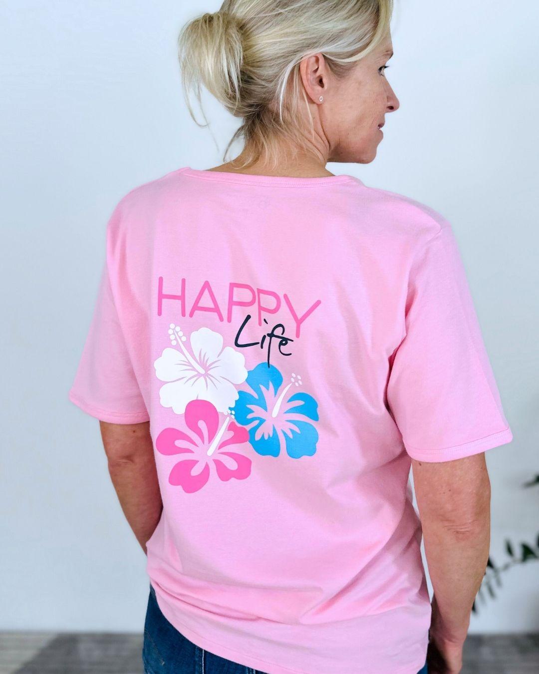Herzlein_T-Shirt_Happy_Life_in_Rosa