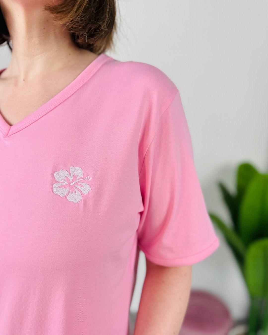 Herzlein® T-Shirt "Hibiskus" in Rosa