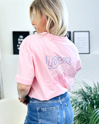 Herzlein® T-Shirt "Love your Life" in Puderrosa